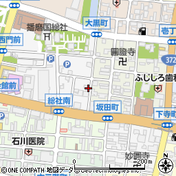 兵庫県姫路市総社本町15周辺の地図