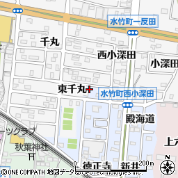 愛知県蒲郡市新井形町殿海道2周辺の地図
