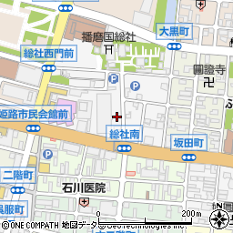 兵庫県姫路市総社本町77周辺の地図