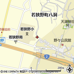 兵庫県相生市若狭野町八洞194周辺の地図
