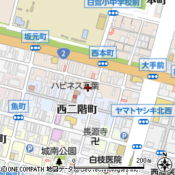兵庫県姫路市本町156周辺の地図