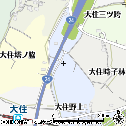 京都府京田辺市大住野上34周辺の地図