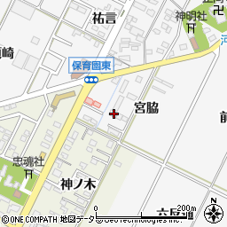 愛知県西尾市吉良町木田宮脇14周辺の地図