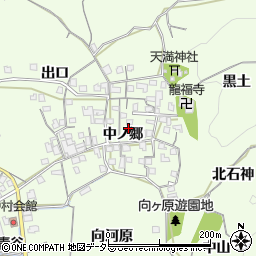 京都府城陽市中中ノ郷周辺の地図