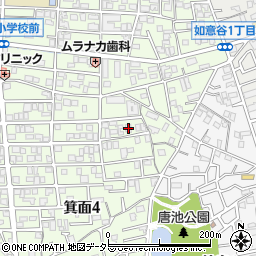 大阪府箕面市箕面4丁目15-34周辺の地図