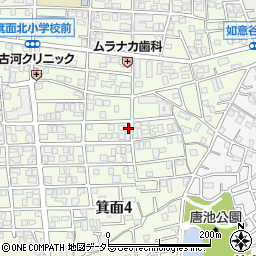 大阪府箕面市箕面4丁目15-18周辺の地図