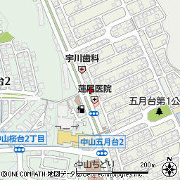 宝塚市中山五月台医療ビル周辺の地図