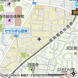 兵庫県川西市美園町6-6周辺の地図