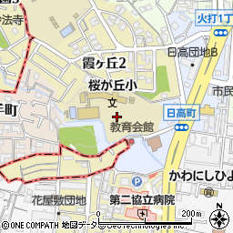 兵庫県川西市日高町4周辺の地図