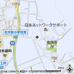 兵庫県加古川市志方町細工所582周辺の地図