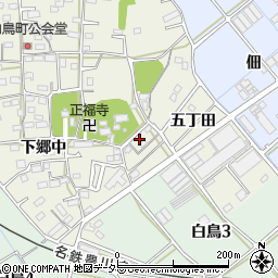 愛知県豊川市白鳥町五丁田36周辺の地図