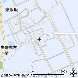 兵庫県加古川市志方町東飯坂157周辺の地図