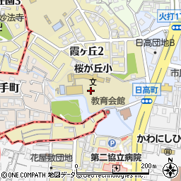 兵庫県川西市日高町周辺の地図