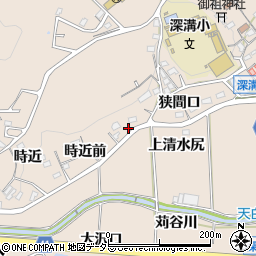愛知県額田郡幸田町深溝時近前21-2周辺の地図