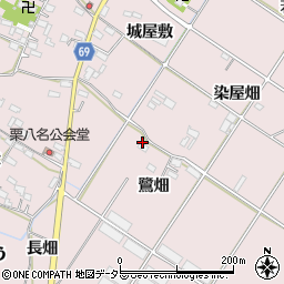 愛知県豊橋市賀茂町鷺畑周辺の地図