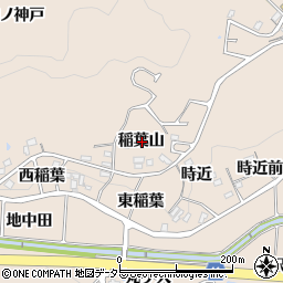 愛知県額田郡幸田町深溝稲葉山周辺の地図