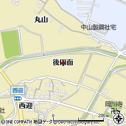 愛知県知多郡武豊町冨貴後田面周辺の地図