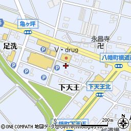 愛知県豊川市八幡町下天王27周辺の地図