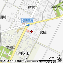 愛知県西尾市吉良町木田宮脇5周辺の地図
