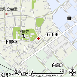愛知県豊川市白鳥町五丁田36-1周辺の地図