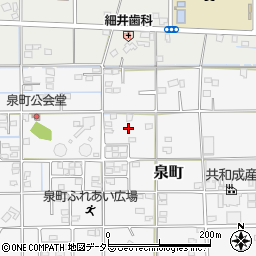 静岡県藤枝市泉町周辺の地図