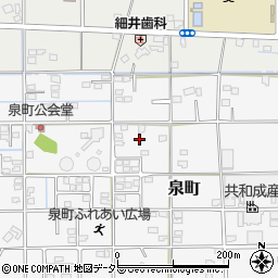 静岡県藤枝市泉町周辺の地図