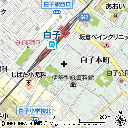 鈴鹿市役所その他の施設　白子駅東自転車駐車場周辺の地図