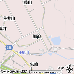 愛知県西尾市吉良町駮馬郷迫周辺の地図