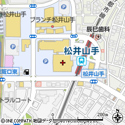 和食さとフレスト松井山手店周辺の地図