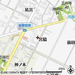 愛知県西尾市吉良町木田宮脇19周辺の地図