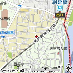兵庫県川西市美園町8-1周辺の地図
