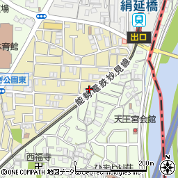 兵庫県川西市美園町8-18周辺の地図