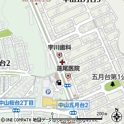 みの源中山店周辺の地図