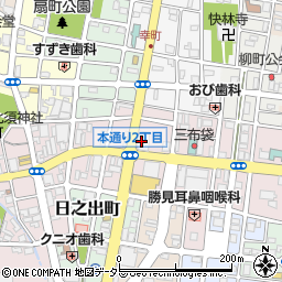 島田掛川信用金庫　融資部周辺の地図
