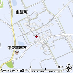 兵庫県加古川市志方町東飯坂215周辺の地図