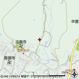 三重県亀山市安知本町周辺の地図
