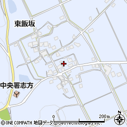 兵庫県加古川市志方町東飯坂176周辺の地図