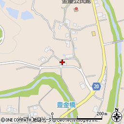 兵庫県三木市細川町金屋523周辺の地図