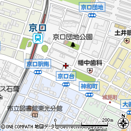 兵庫県姫路市城東町（京口台）周辺の地図