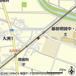 静岡県藤枝市忠兵衛周辺の地図