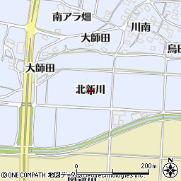 愛知県知多郡武豊町東大高北新川周辺の地図