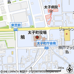 兵庫県揖保郡太子町周辺の地図