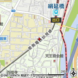 兵庫県川西市美園町8周辺の地図