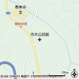 市木公民館周辺の地図