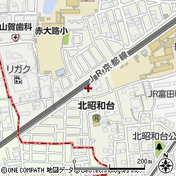 大阪府高槻市北昭和台町17周辺の地図