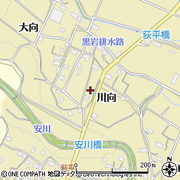 愛知県豊橋市石巻萩平町川向周辺の地図