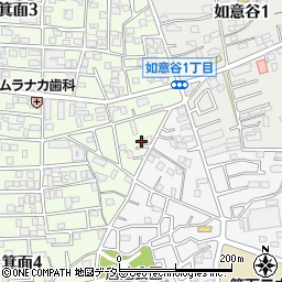 大阪府箕面市箕面4丁目3-18周辺の地図