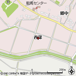 愛知県西尾市吉良町駮馬西深周辺の地図