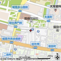 兵庫県姫路市総社本町周辺の地図
