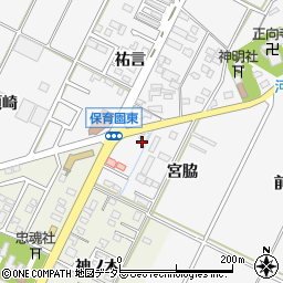 愛知県西尾市吉良町木田宮脇3-1周辺の地図